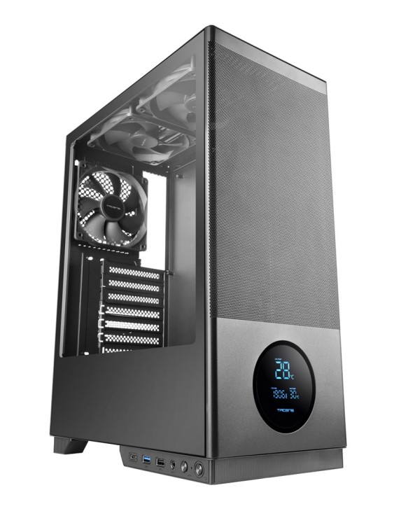 TACENS 2SAGITTA20 3x 120mm FAN LCD- obudowa