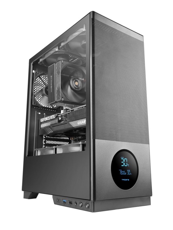 TACENS 2SAGITTA20 3x 120mm FAN LCD- obudowa