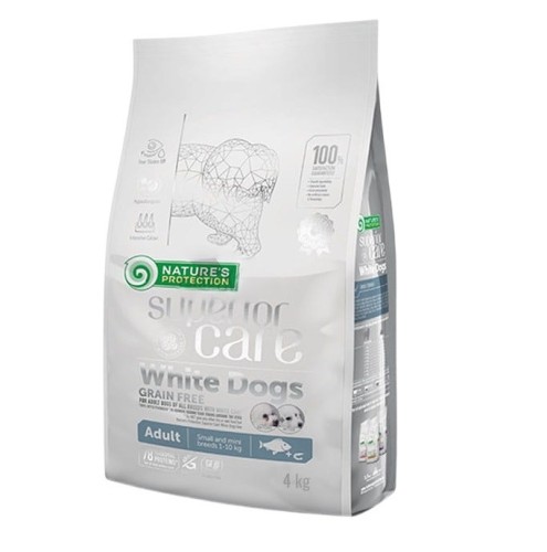 Nature's Protection White Dogs GF White Fish Adult Small 4kg