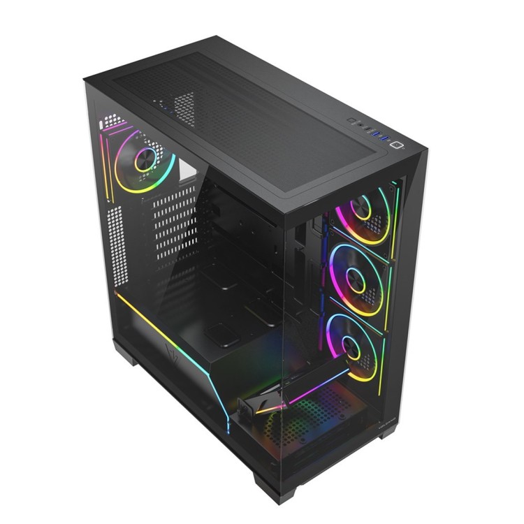 MODECOM OBUDOWA VOLCANO STELLAR PLUS ARGB MIDI 5F BLACK