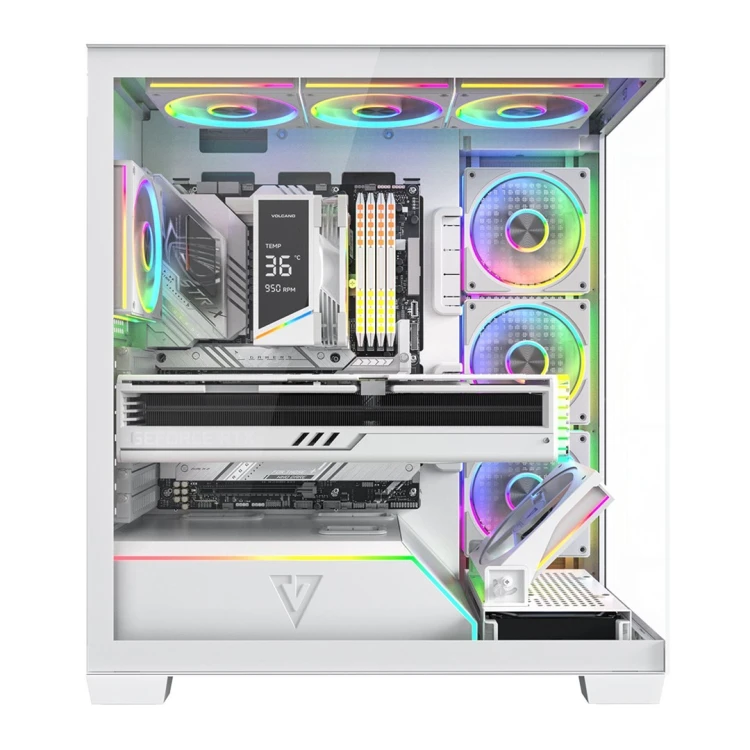 MODECOM OBUDOWA VOLCANO STELLAR PLUS ARGB MIDI 8F WHITE