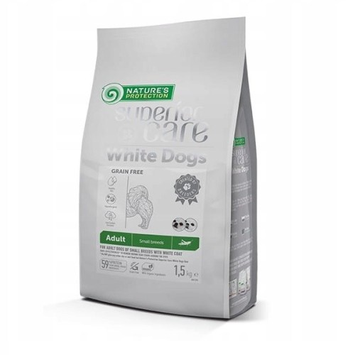 Nature's Protection White Dogs Insects Adult Small Breeds 1,5kg