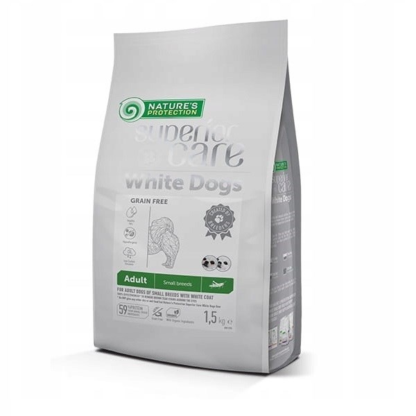 Nature's Protection White Dogs Insects Adult Small Breeds 1,5kg