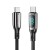 Kabel USB-C do USB-C Vention USB 2.0 5A 1.2m z wyświetlaczem czarny