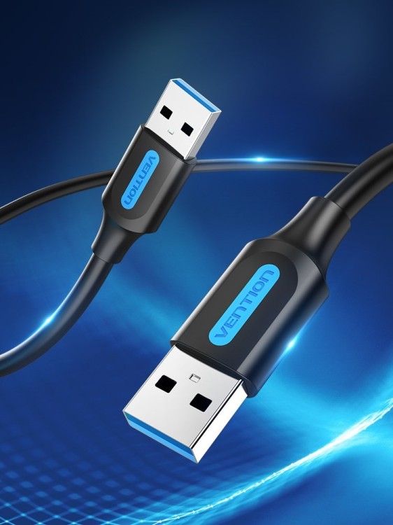 Kabel USB-A do USB-A Vention 0.5m czarny
