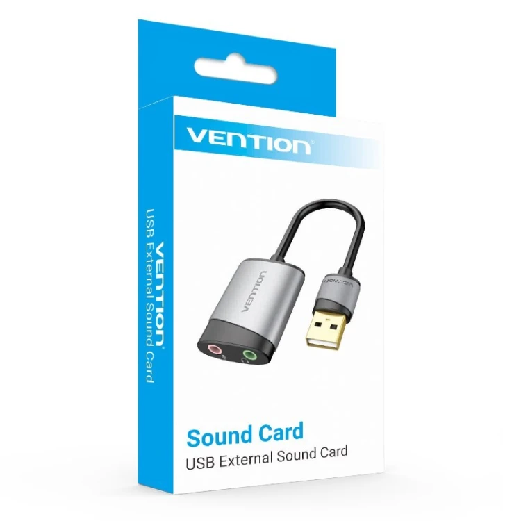 Zewnętrzna karta dźwiękowa USB Vention 0,15m
