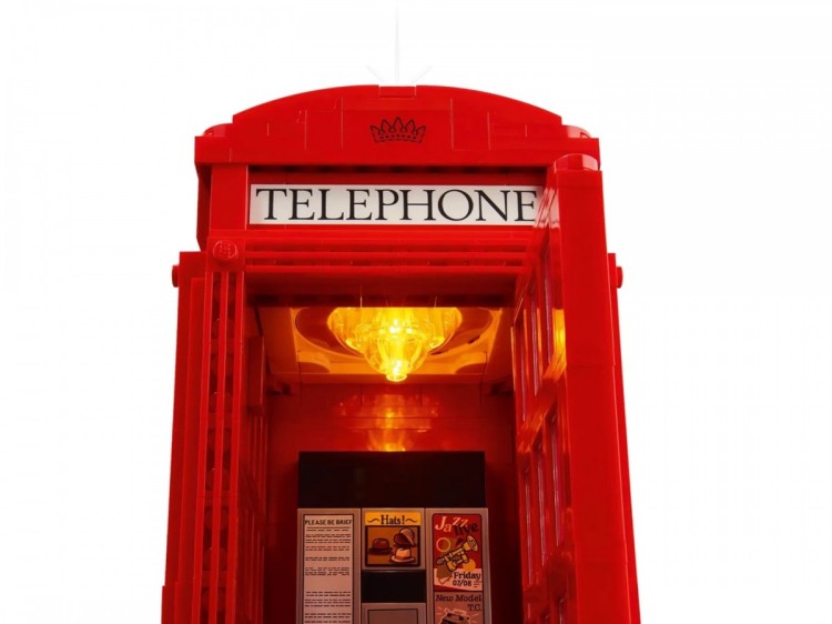 Lego 21347 Ideas - Czerwona londyńska budka telefoniczna