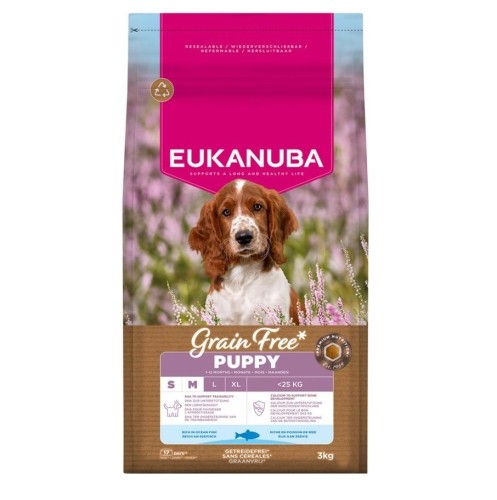 EUK DOG PUP&JR SMMED GF OF 3KG