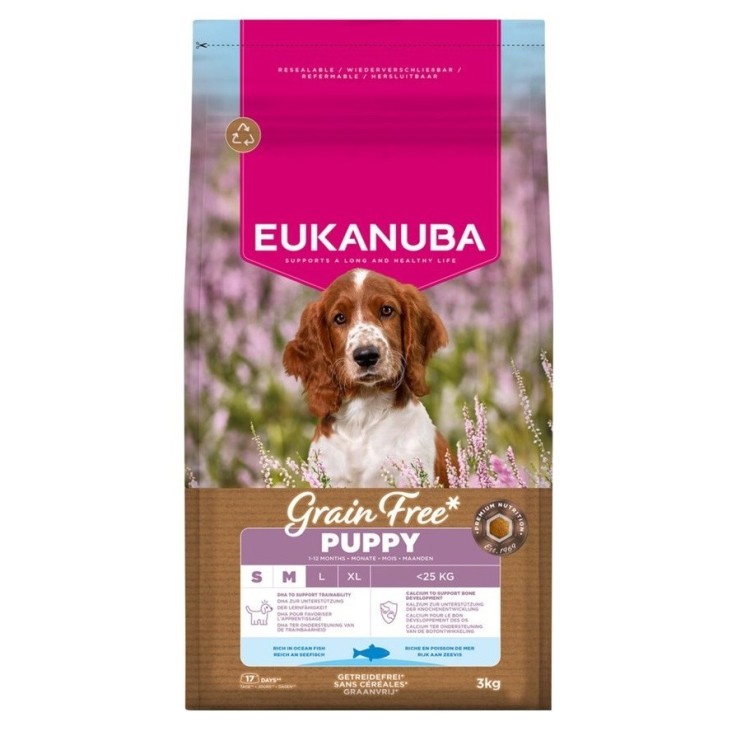 EUK DOG PUP&JR SMMED GF OF 3KG