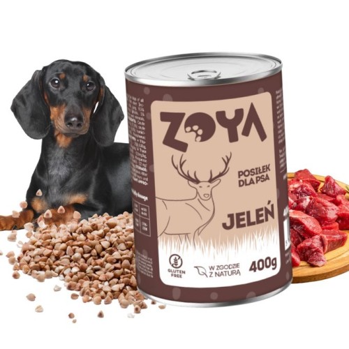 ZOYA Jeleń – puszka mokra kardma dla psów 400g