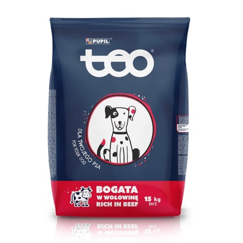 TEO bogata w wołowinę Karma sucha dla psa 15kg