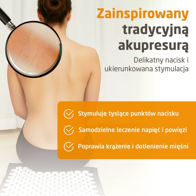 Mata do akupresury Medisana MM 100 z funkcją grzania