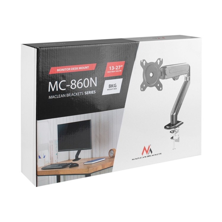 MACLEAN UCHWYT DO MONITORA CZARNY MC-860N