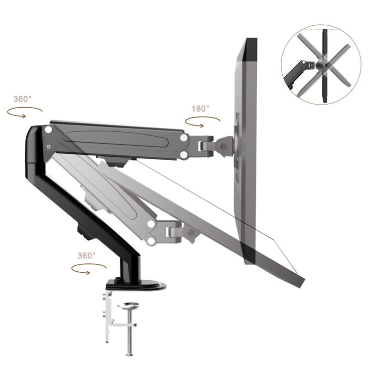 MACLEAN UCHWYT DO MONITORA CZARNY MC-860N