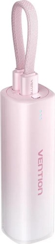 Powerbank Vention 20W PD USB-C Lightning 5000 mAh różowyi gradient