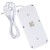MACLEAN LISTWA ZASILAJĄCA, PRZEDŁUŻACZ 6 GNIAZD + 4XUSB, 110-240V AC 50/60HZ, 2.1A MAX 2500W, 1,5 M, BIAŁA MCE389 W