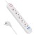 MACLEAN LISTWA ZASILAJĄCA PRZEDŁUŻACZ5 GNIAZD + 3XUSB, 110-240V AC 50/60HZ, 2.1A MAX 2500W, 1,5M, BIAŁA MCE395 W