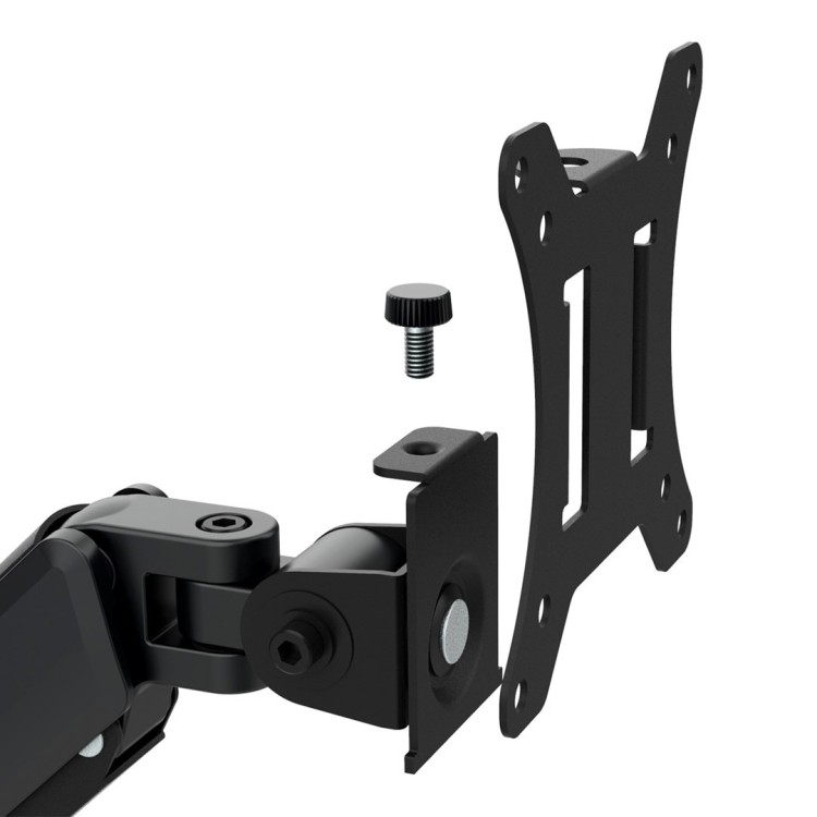 MACLEAN UCHWYT NA MONITOR, SPRĘŻYNA GAZOWA, 17"-32", 2-10KG, CZARNY MC-135
