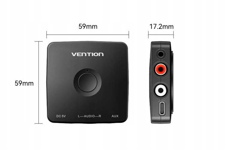 Odbiornik audio Bluetooth 5.1 Vention