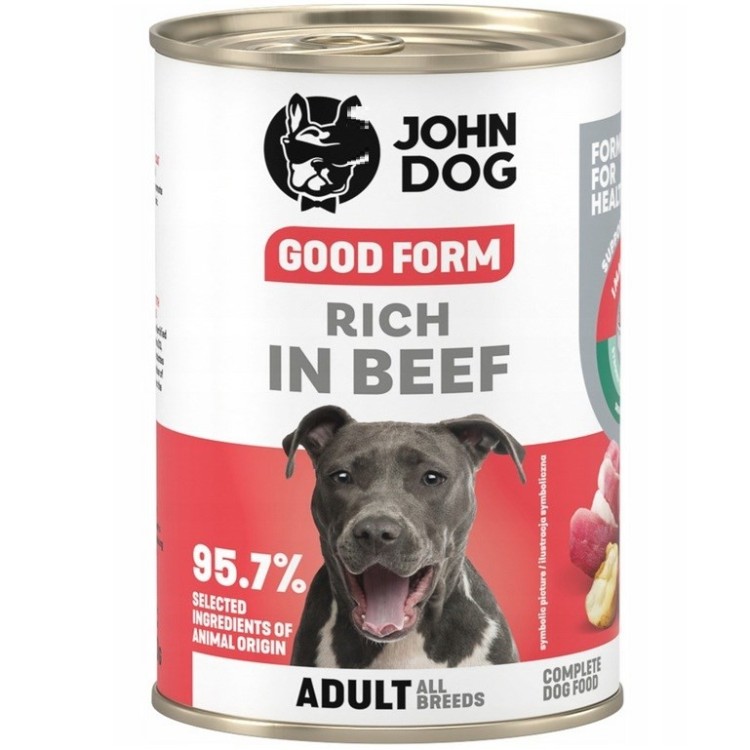 John Dog GOOD FORM DOROSŁY WOŁOWINĘ KARMA 400g