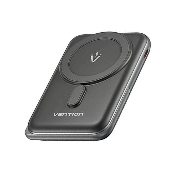 Bezprzewodowy magnetyczny powerbank Vention 20W PD 10000 mAh czarny