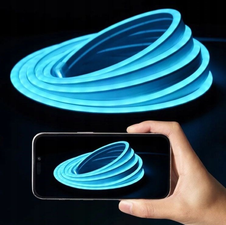 Taśma LED Vention Silicone Neon z pilotem IR i zasilaczem DC 12V 5m