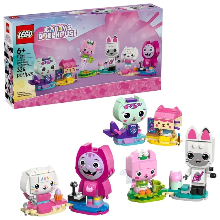 LEGO GABBY'S DOLLHOUSE 11215 Koci przyjaciele Gabby do zbudowania
