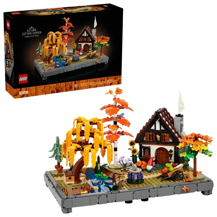 LEGO Icons 11372 Jesienny ogród z chatką
