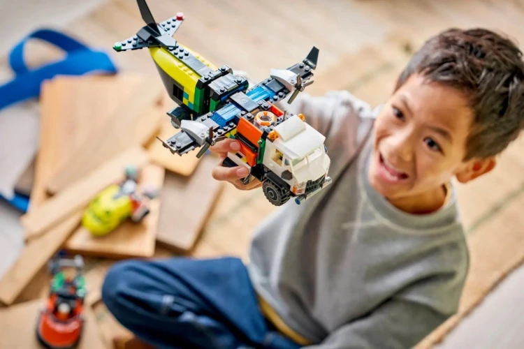 LEGO City 60505 Samolot, wóz serwisowy i poduszkowiec
