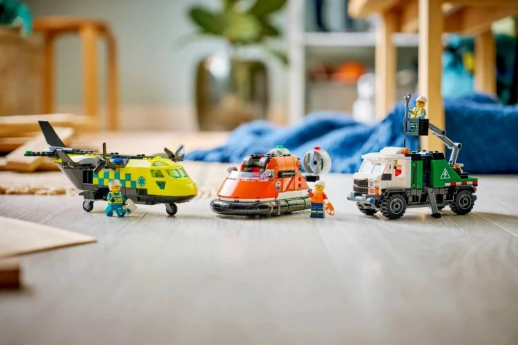 LEGO City 60505 Samolot, wóz serwisowy i poduszkowiec