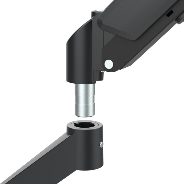 MACLEAN UCHWYT NA 2 MONITORY, SPRĘŻYNA GAZOWA, 17"-32", 2-10KG, CZARNY MC-134
