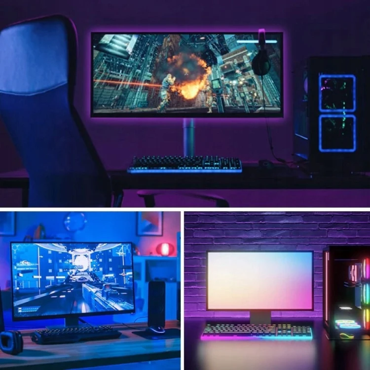 Taśma świetlna Vention RGB FPC LED z pilotem IR zasilanie USB 5V  5m