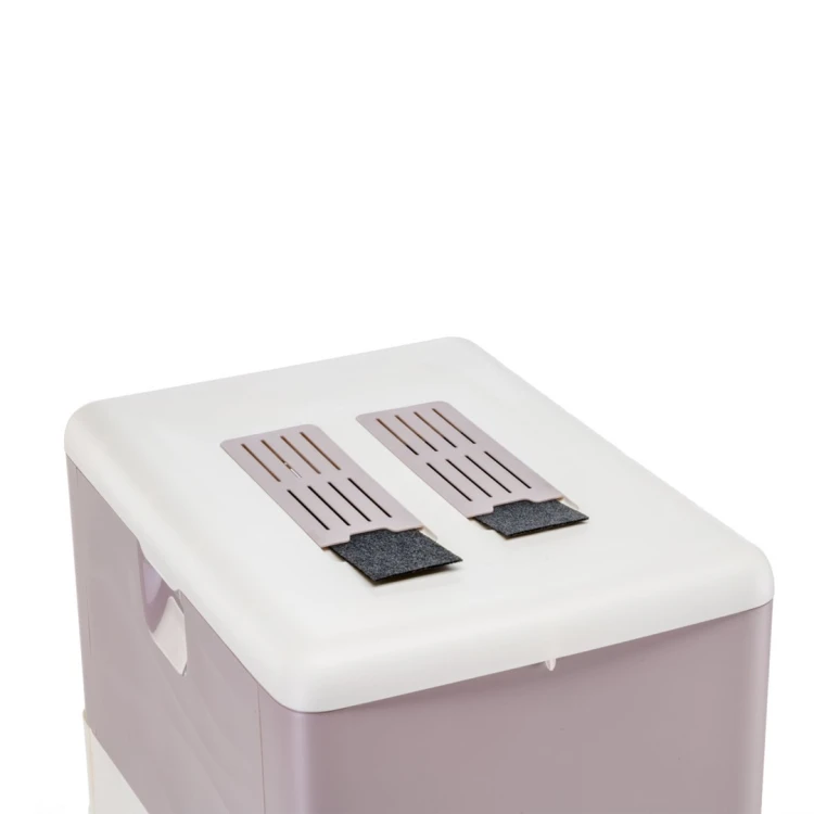 FERPLAST SAHARA TOILET GREY PINK kuweta dla kota