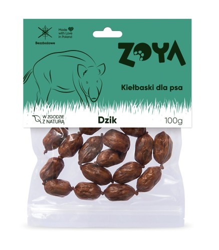 ZOYA Kiełbaski z dzika przysmak dla psa 100g