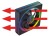 MODECOM VOLCANO LOOP 120 ARGB FAN CZARNY
