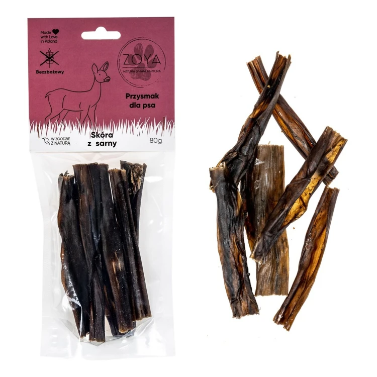 ZOYA skóra z Sarny przysmak dla psa 80g