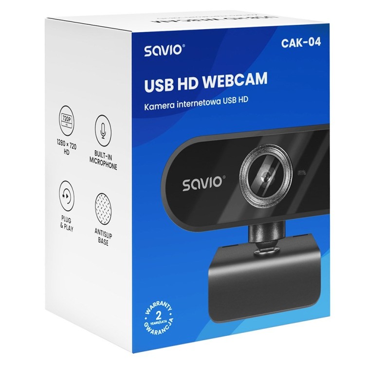 SAVIO KAMERA INTERNETOWA 720P CAK-04