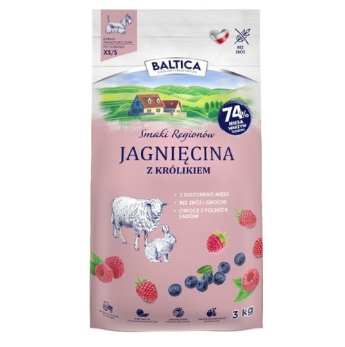 BALTICA SMAKI REGIONÓW Jagnięcina z królikiem XS / S  3kg