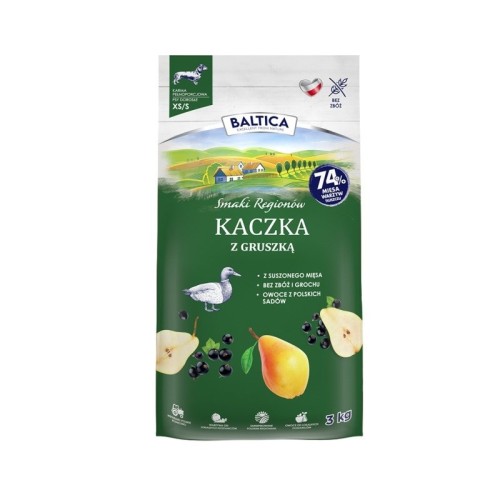 BALTICA SMAKI REGIONÓW Kaczka z gruszką XS / S 3kg