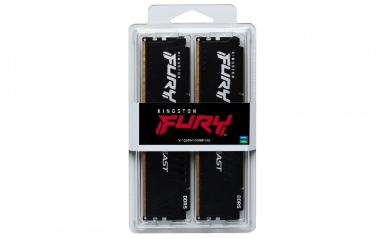 KINGSTON DDR5 64GB 6000MT/s CL30 DIMM (Kit of 2) FURY Beast Black EXPO