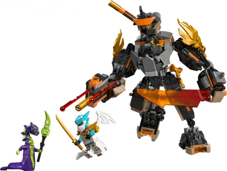 LEGO NINJAGO 71854 Cole’s Mission Mech and Dragon Zane