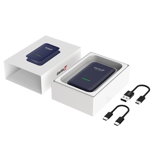 Adapter CARLINKIT 4.0 Bezprzewodowy Moduł Android Auto & Apple CarPlay niebieski