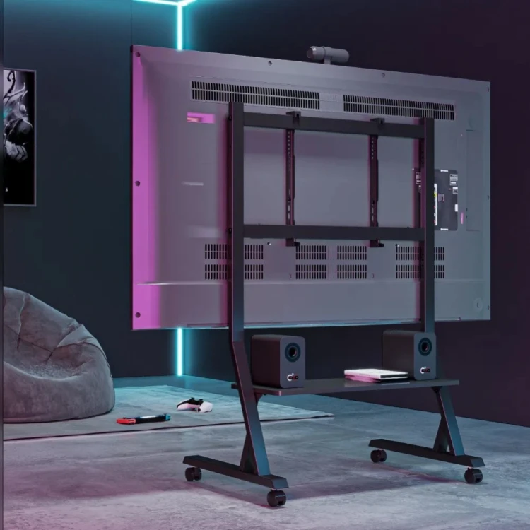 TECHLY STOJAK MOBILNY TV 45-90"KG DO 60KG REGULOWANY PÓŁKA AV