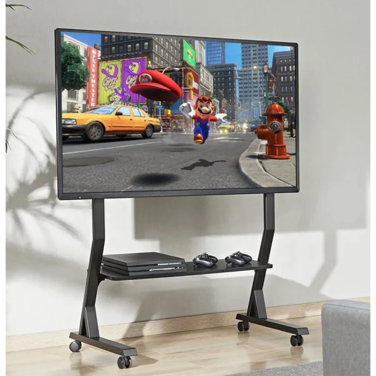 TECHLY STOJAK MOBILNY TV 45-90"KG DO 60KG REGULOWANY PÓŁKA AV