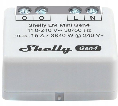 Inteligentny sterownik do pomiaru zużycia energii WiFi Shelly EM Mini Gen4