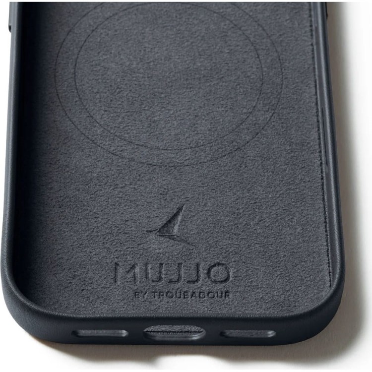Etui skórzane do iPhone 17 Pro basalt Mujjo