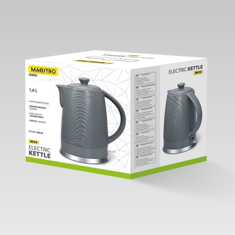 Czajnik elektryczny 1,8l  1800W MR-078 MAESTRO