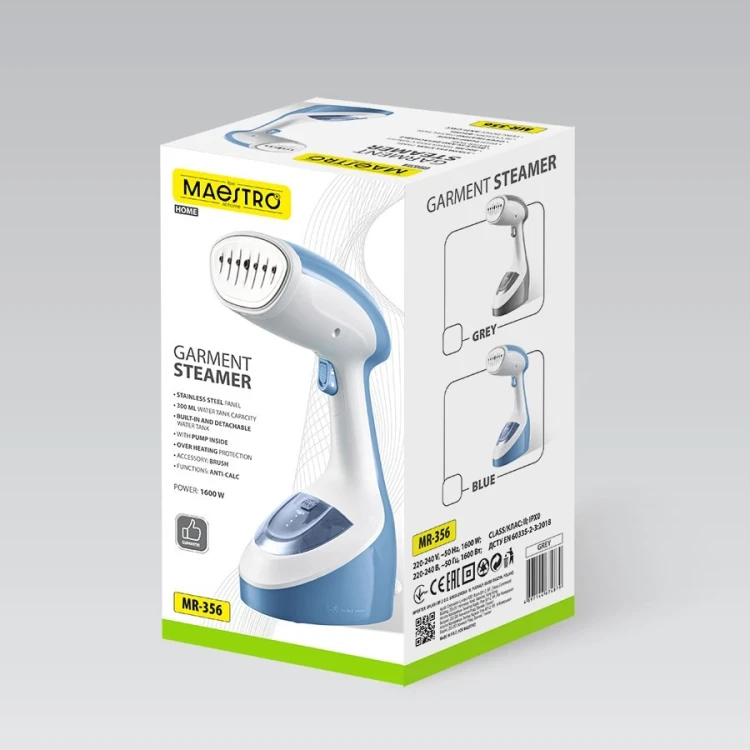 Parownica do ubrań 1600W Maestro MR-356-BLUE