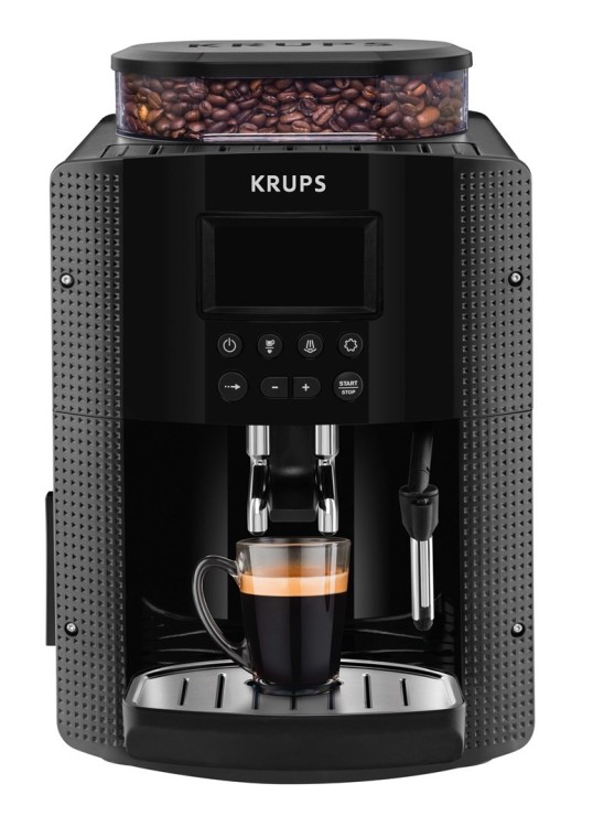 Ekspres ciśnieniowy Krups EA8150 (1450W; kolor czarny)