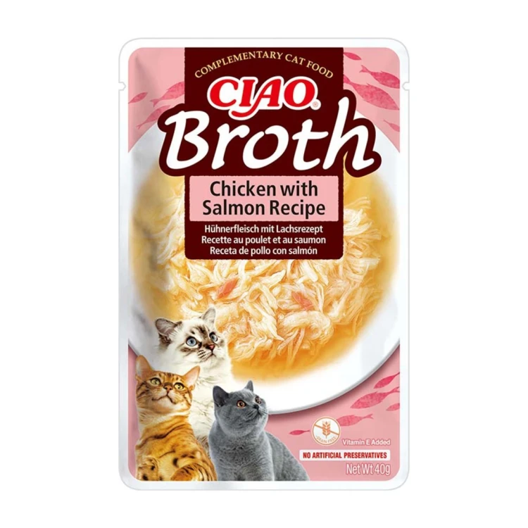 INABA CAT CIAO BROTH CHICKEN,FISH,SCALLOP 10x40g
